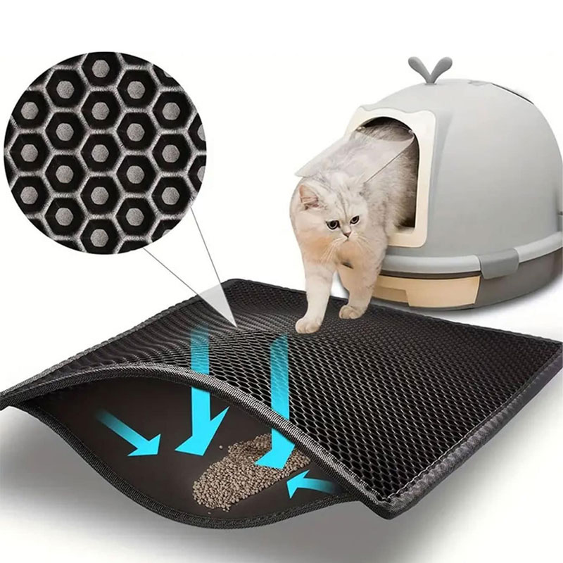 Haustier Katzenstreu matt Wasserdichte Doppel Schicht Katzenstreu Fangen Haustier Katzentoilette matt Sauber Pad Produkte Für Katzen Zubehör