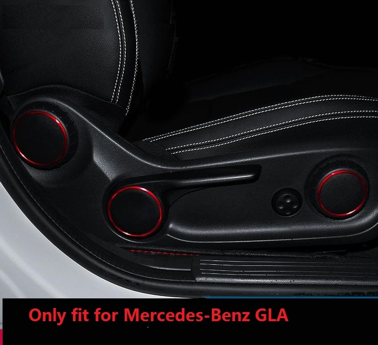 3 PCS autostoel instelknop versieren Ring Voor Mercedes Benz A-klasse/B-klasse/GLA -klasse/CLA-Klasse