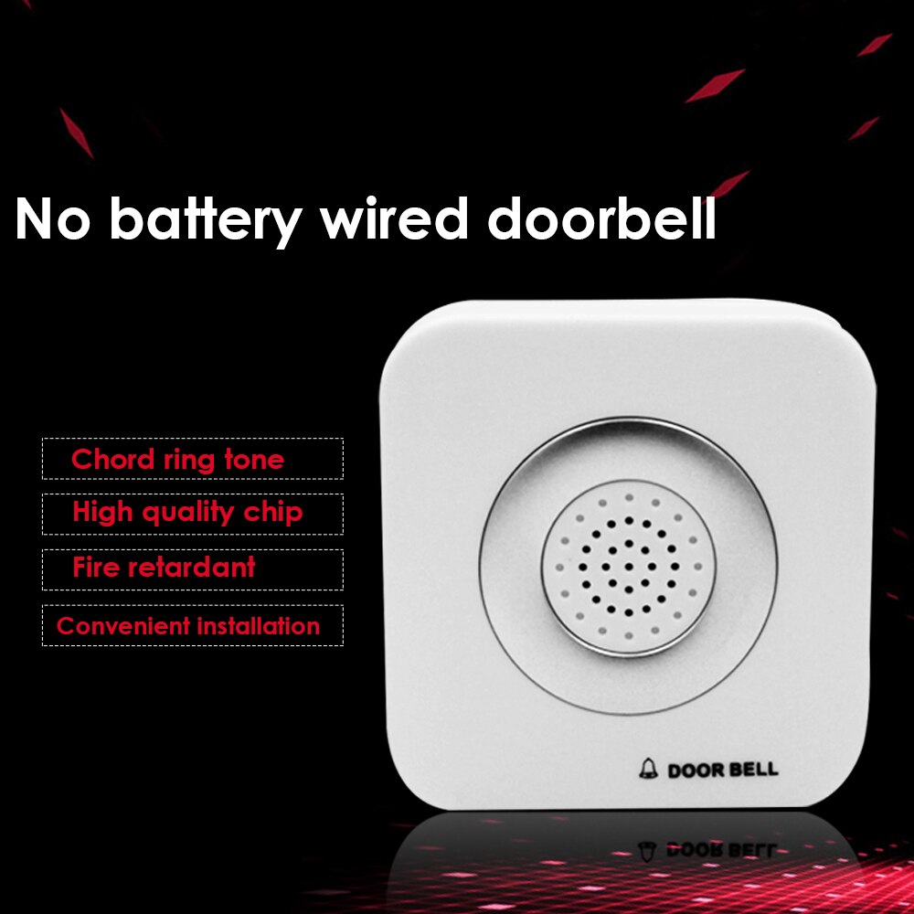 12V Wired Doorbell 4 Core Wire Access Control System Home Hotel External Door Bell