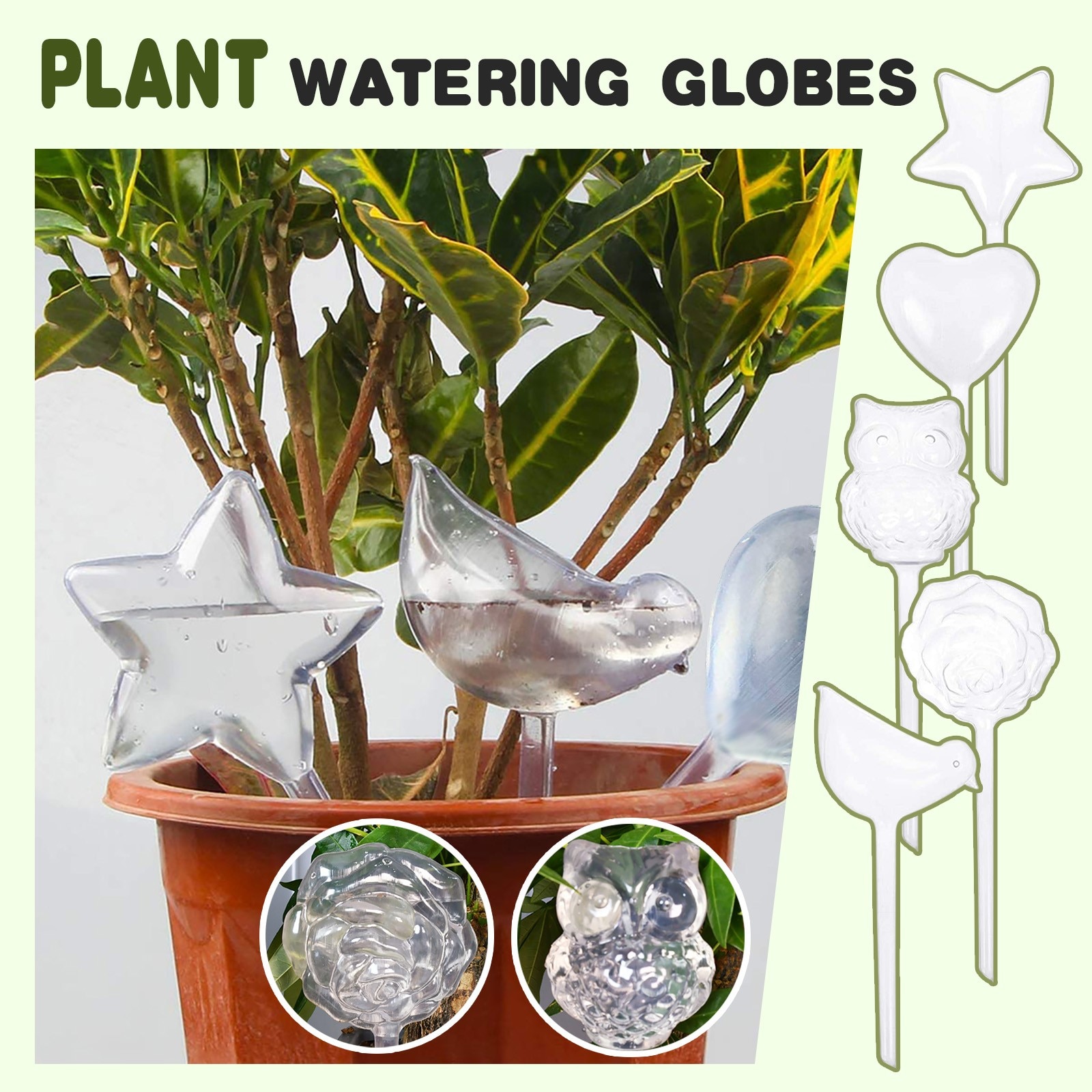 Indoor Plant Self Watering Spikes Plant Self Watering Devices Automatic Drip Irrigation Plant Watering System Drip Garden Tools