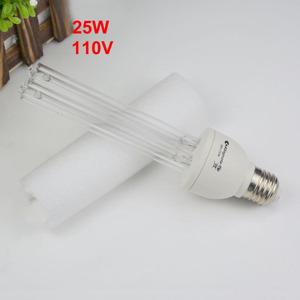 UVC Quarz Keimtötende UV lampe E27 220V 110V UV-licht Rohr Desinfektion Ultra violett beleuchtung für Bakterium Milbe mörder Schlecht: 25W 110V Nein Stecker / UVC ohne Ozon