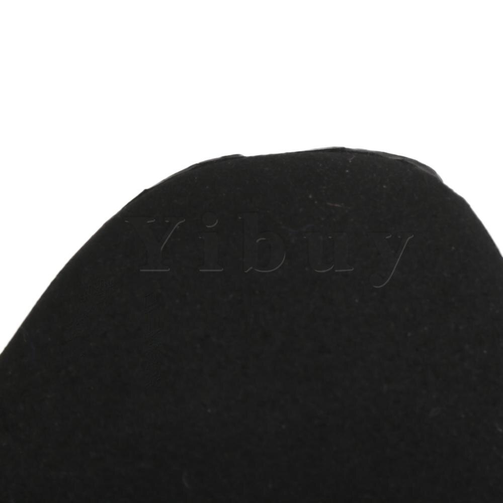 Yibuy flauta reposapiés de goma cojín negro instrumentos flauta Accesorios