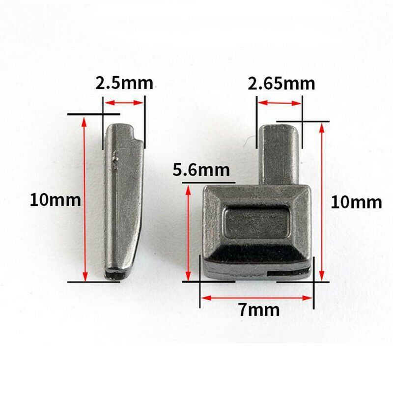10Sets Metalen Rits Reparatie Rits Stopper Open End Tailor Naaien Stof Tool Craft Kleding Broek Rits Accessoires
