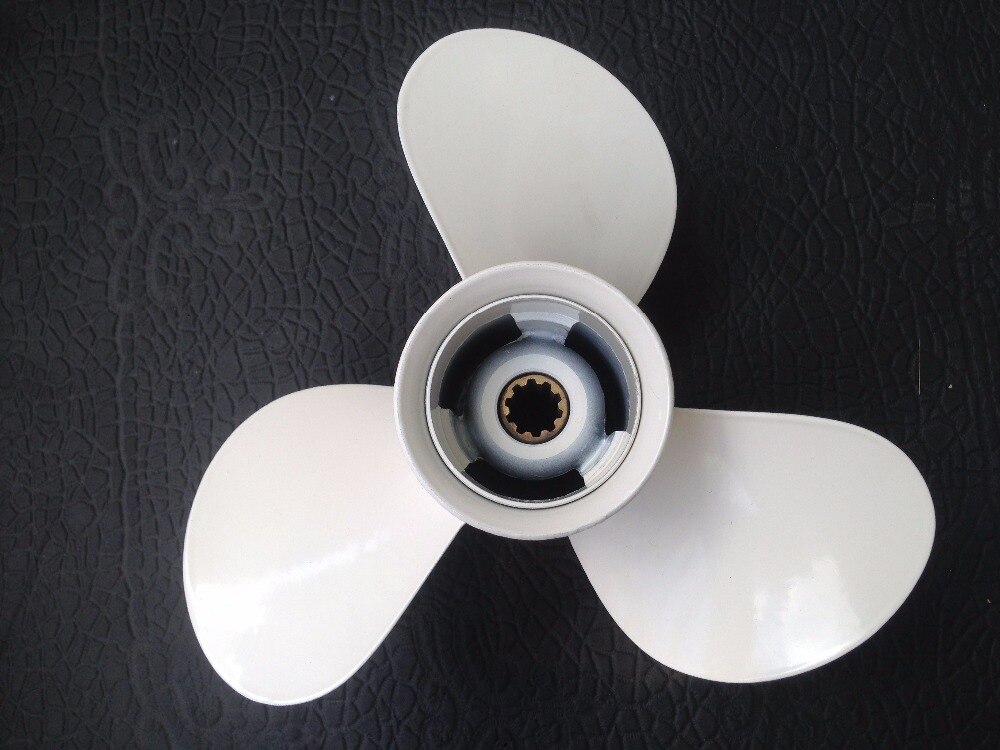 9 1/4x11 voor YAMAHA 8 tand wervelkolom aluminium propeller propellers 15 hp propellers 9.9 hp propellers