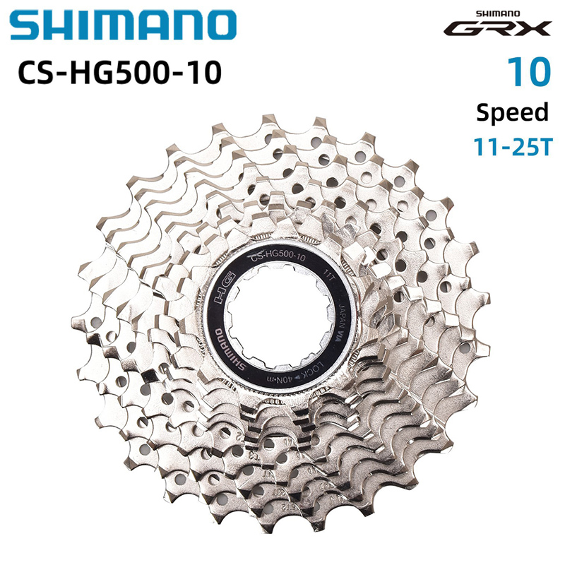 Shimano DEORE HYPERGLIDE CS-HG500 Cassette de carretera de 10 velocidades 12-28T 11-25T/32T/34T CS-HG50-10 11-36T piñón de Cassette MTB rueda libre: Blanco