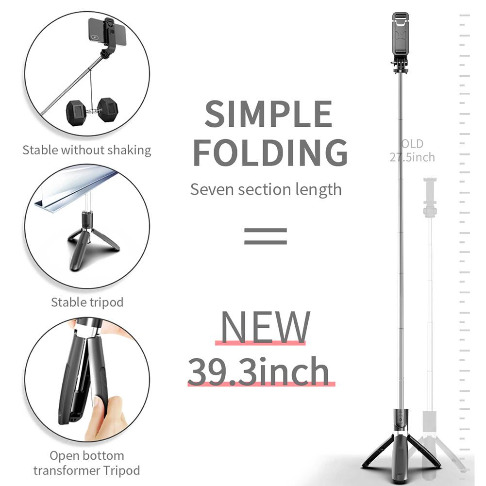 2-In-1 Mobiele Telefoon Selfie Stok Statief Draagbare Stand Voor Smartphone Universele Multifunctionele Statief Met bluetooth Controller