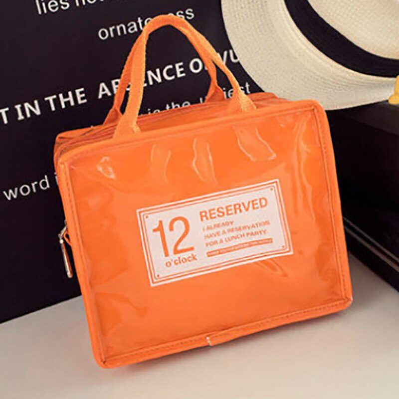 1Pcs Portable Film for Women Kids Men with Zipper High-capacity Insulation Bags Hand-held Waterproof Lunch Bag