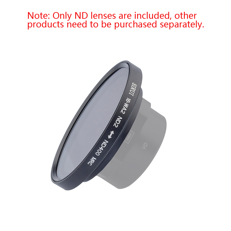 Sirui-ND2-400 de espejo ajustable para teléfono móvil, filtro de atenuación para lente gran angular de 18mm y lente anamorfo sirui