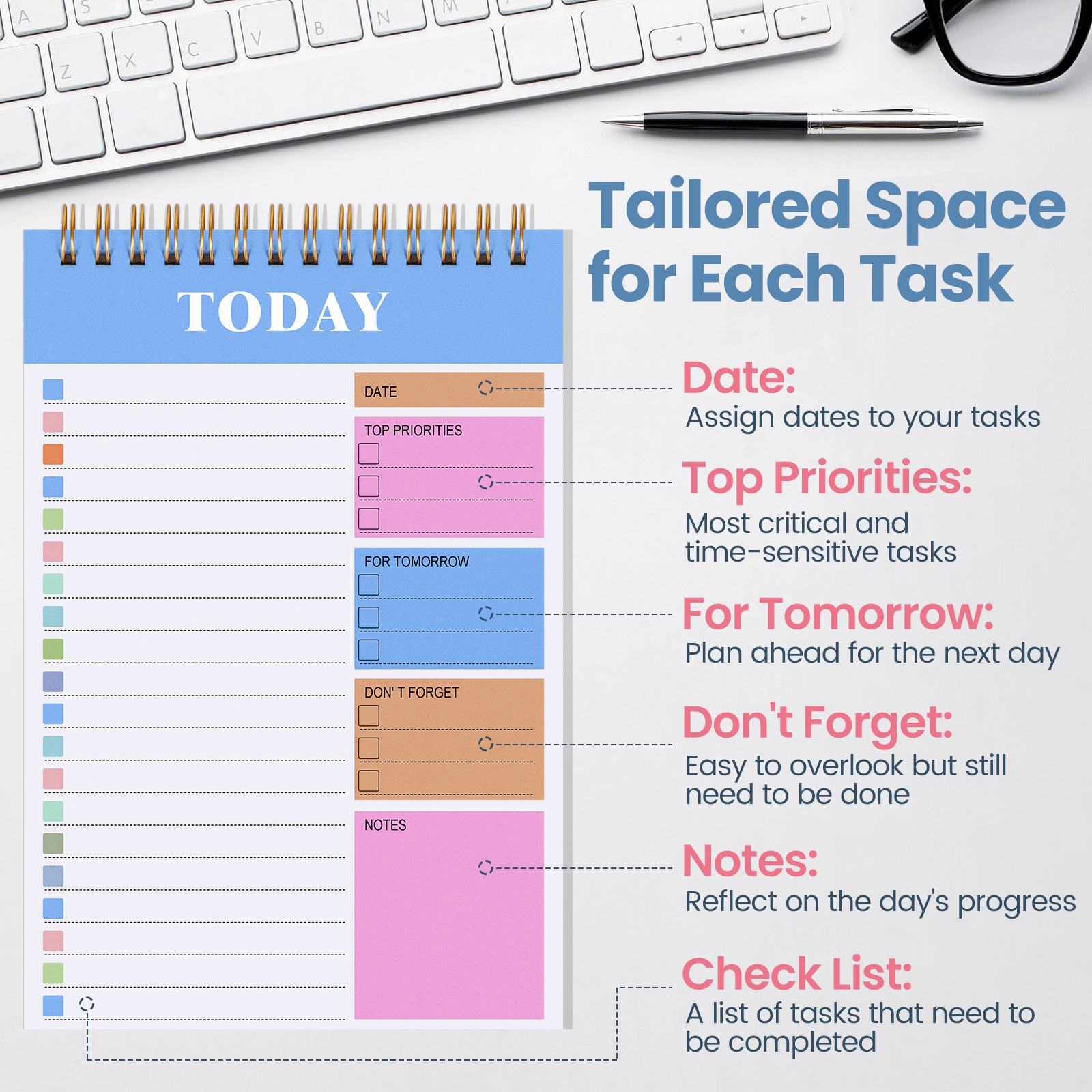 Notebook Briefpapier Leraar Cadeau Dagboek Campus Agenda Ongedateerde Dagelijkse Planner Kantoorbenodigdheden Blocnote Korting Dagboek Om Te Doen Lijst