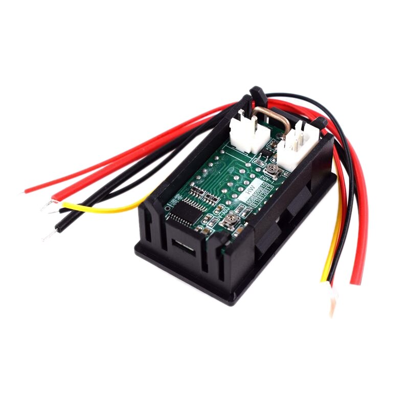 Dc 0-100v 5a digital voltmeter amperemeter dobbelt display spændingsdetektor strømmåler panel amp volt måler 0.28 tommer rød rød led