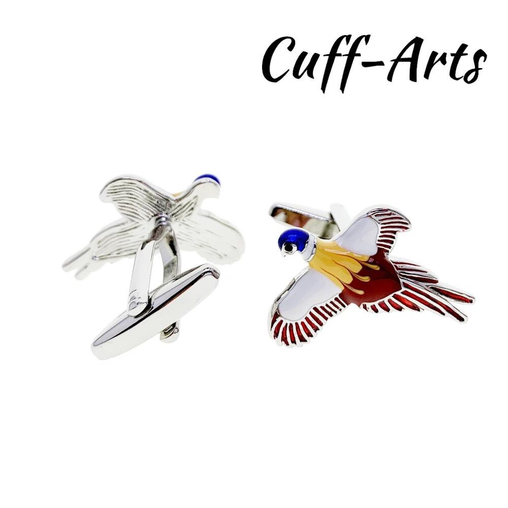 Presentes para Homens Gemelos Abotoaduras abotoaduras para Homens Voador Faisão Gemelli Spinki por Cuffarts C10447