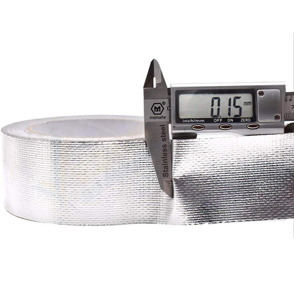 Self-adhesive Aluminum Foil Tape Waterproof Radiation Protection Duct Sealing Tape 0.15MM Water Heater Air Conditioning Tube 30E