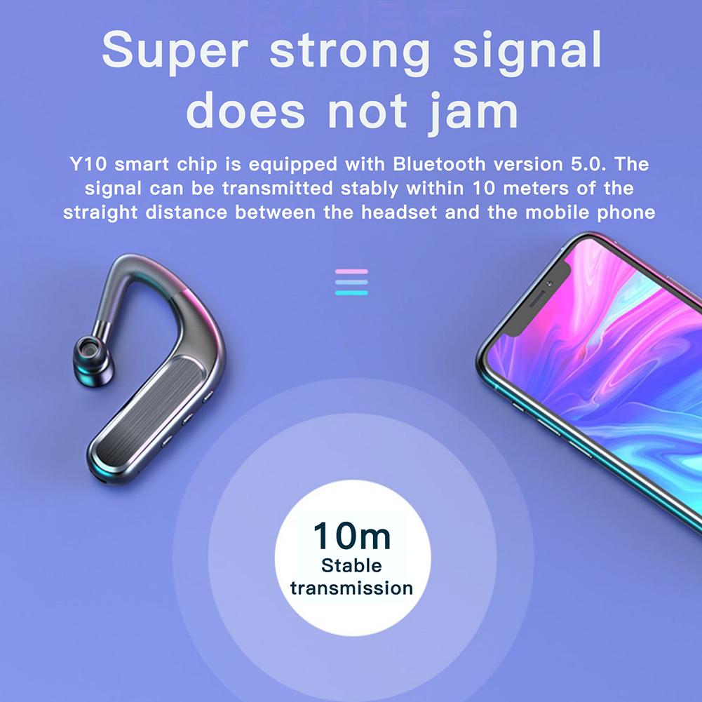 Y11 Bluetooth 5.0 In-Ear Headset Noise Reduction Stereo Earphones with Mic for iPhone for Android IOS Car Handsfree Call Earbuds