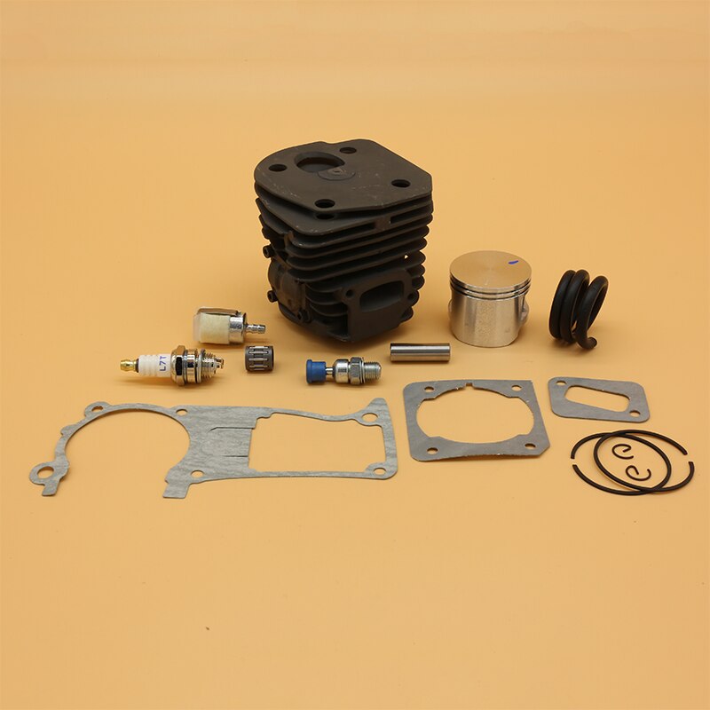 Ciliegio Pistone 40mm + Fasce E Guarnizioni Per Husqvarna 340 (ricambio 503870005)