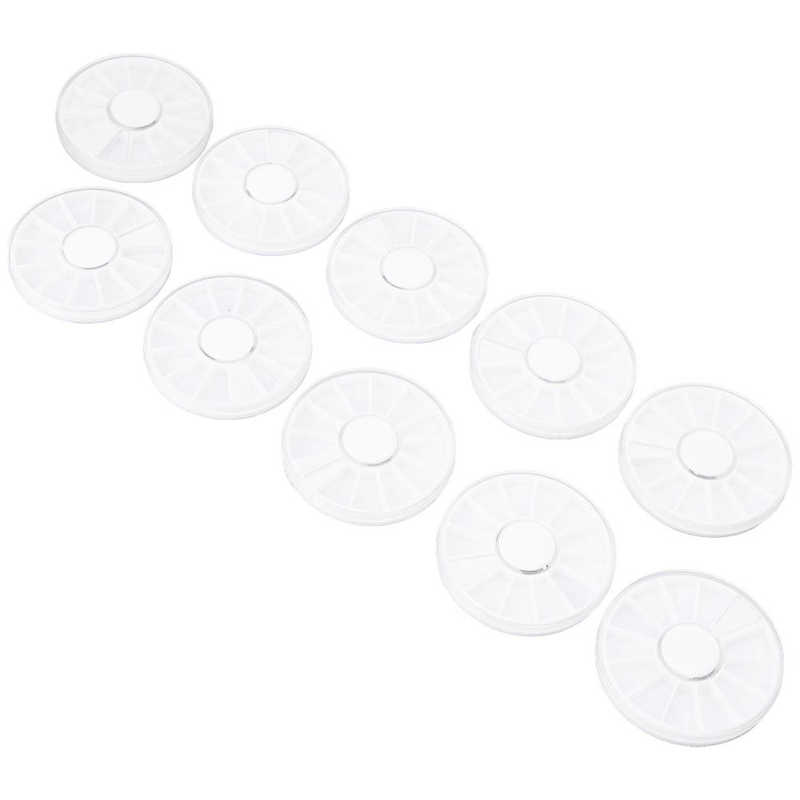 Round Beads Container 12 Grids Nail Art Storage Box for Manicure