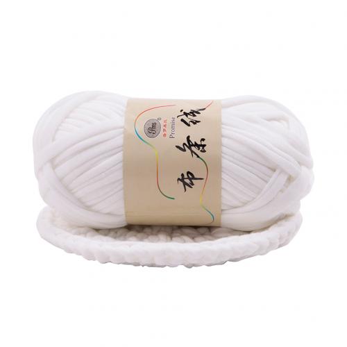 Neue Hand-stricken gewebte Gewinde Starke Korb Decke Geflochtene DIY Häkeln Tuch Phantasie Garn: Sanft Weiß