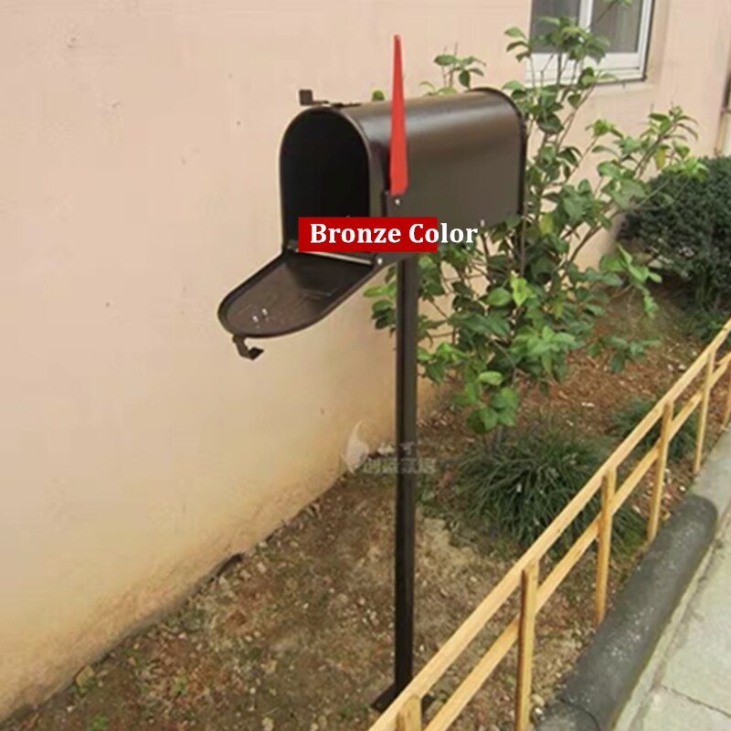 Alwasyme Roxbury Mount Usps Ups Fedex Dhl Mailbox: Bronze Color