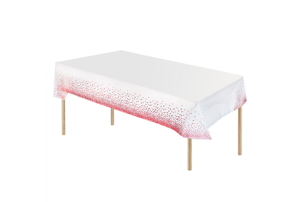 Ouro descartável ponto dourado toalha de mesa ouro rosa plástico pano de mesa crianças festa de aniversário decoração casamento chá de fraldas