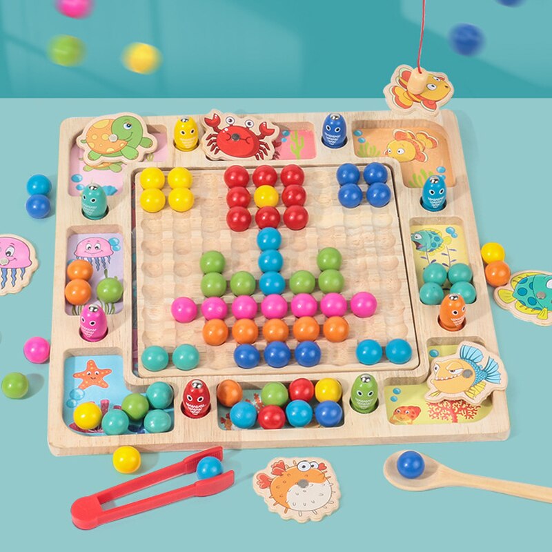 Holz Montessori Kinder Spielzeug Hände Gehirn Training Clip Perlen Puzzle Bord Mathematik Spiel Baby Früh Pädagogisches Spielzeug Für Kinder: I
