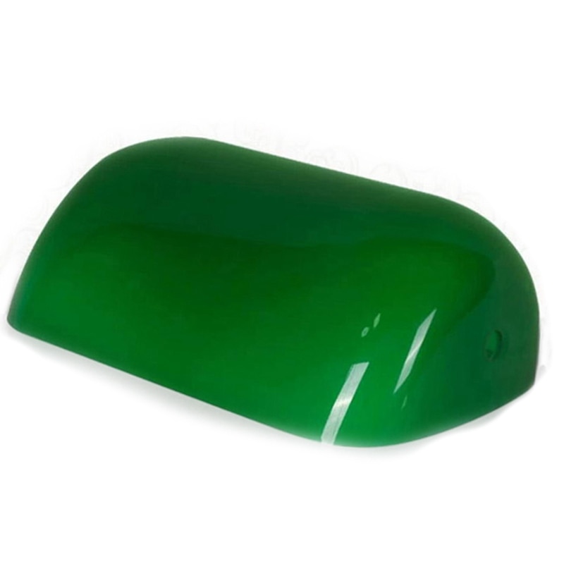 Xd-grøn farve glas bankir lampe cover / bankers lampe glas skygge lampeskærm