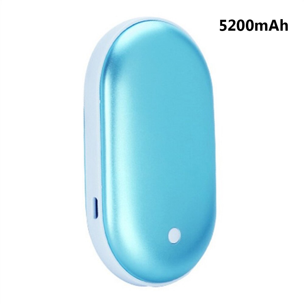 5200mAh 5V Cute USB Rechargeable Portable Battery LED Electric Hand Warmer Heater Travel Home Mini Pocket Warmer: A4 blue