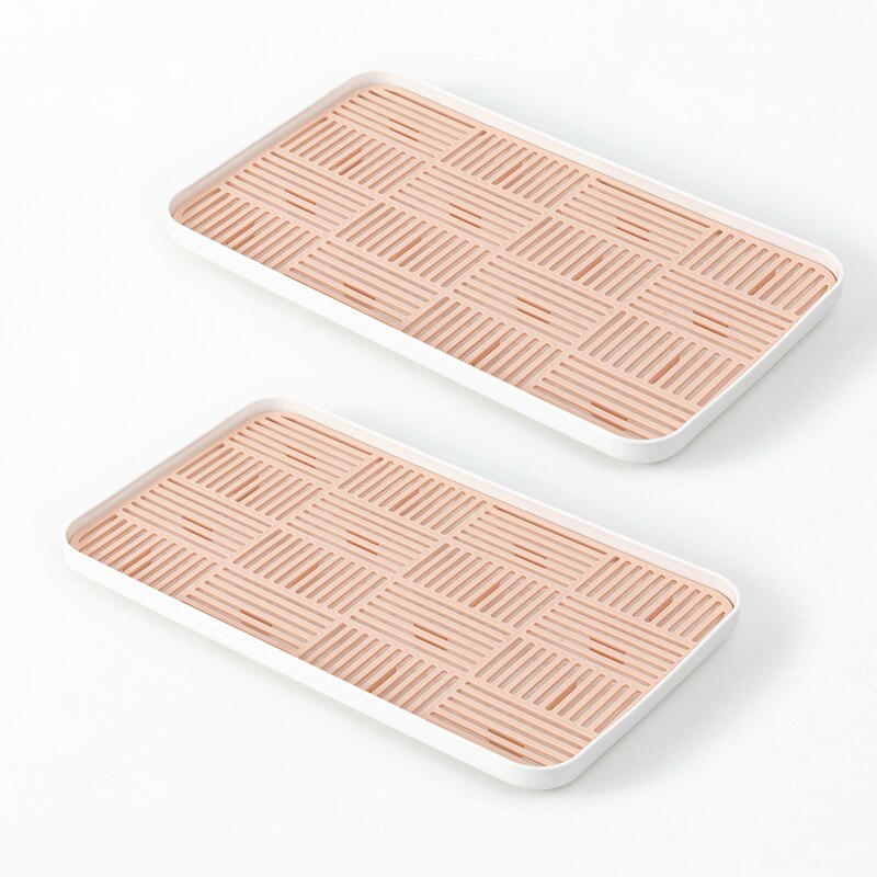 Küche Liefert Tasse Organizer Ablauf Gestell Gericht Abtropffläche Lagerung Regal Fach Gestelle Für Gerichte Schüsseln Besteck Organisation: Rosa L 2Stck