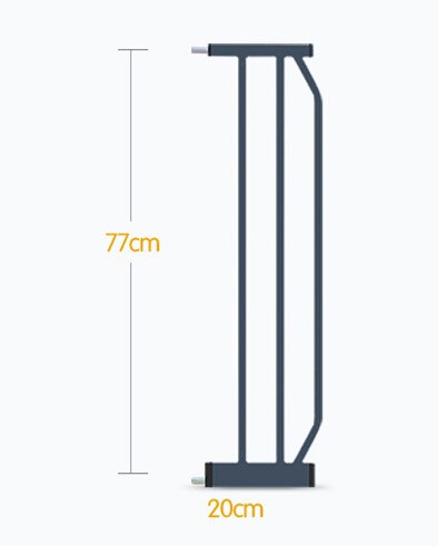 Puerta de Hierro de metal babysafe puerta de seguridad para bebés valla de aislamiento para mascotas 75-82cm de ancho Hong kong gratis: 20cm black