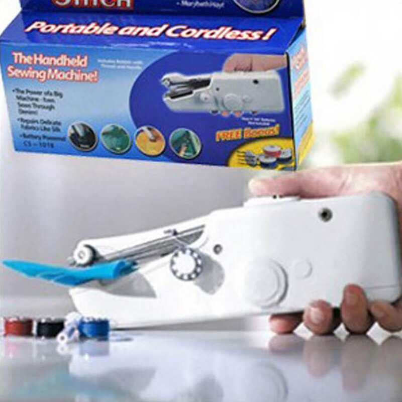 Portable Handheld Sewing Machine Cordless Electric Sewing Machine Home Sewing Quick Repair DIY Clothes Sewing Machine