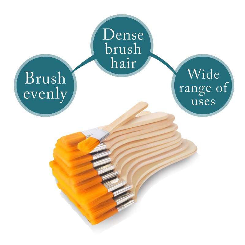 12Pcs Gold Leaf Tools Gold Silver Foil Brush Glue & Soft Gold Foil Wood Handle Gold Craft Gilding Leaves Sweep Gold Foil Tools