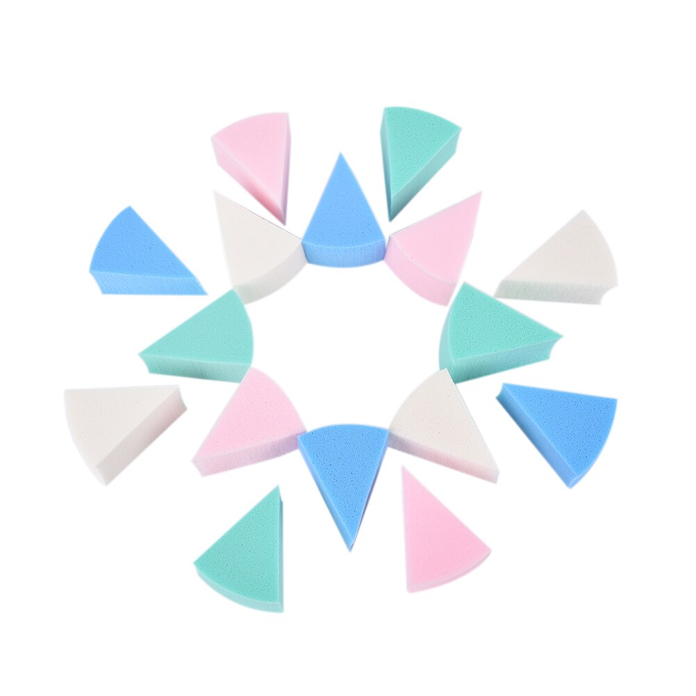 Make-Up Spons 8Pcs Driehoek Vormige Snoep Kleur Zachte Magic Gezicht Reiniging Cosmetische Puff Reiniging Wassen Gezicht Make-Up Esponja