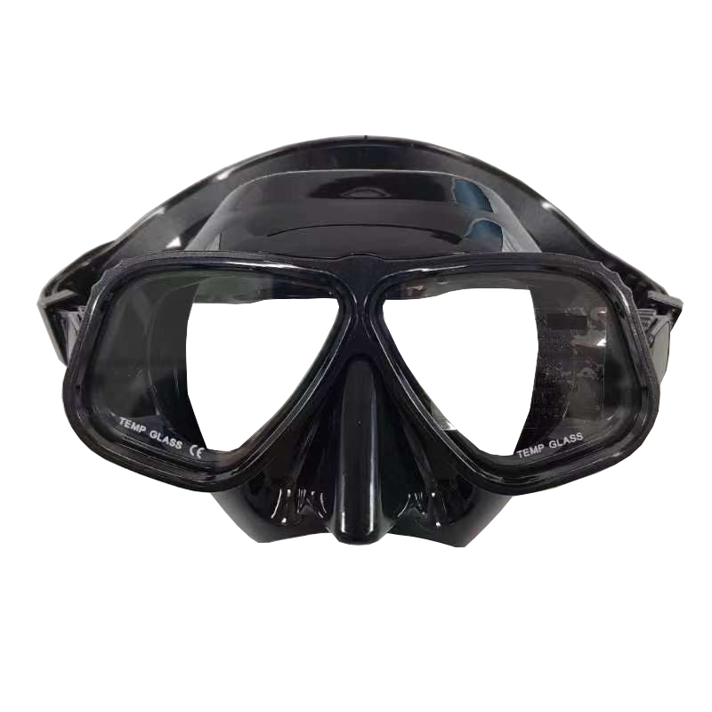 Ein Aluminium rahmen, der der kostenlosen Tauchmaske von Apollo ähnelt, kann mit einer Augen grad maske konfiguriert werden