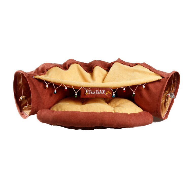Rainbow Cat Tunnel Cat bed Toy Funny Pet 2 Play Tubes Balls Collapsible Kitten Toys Puppy Ferrets Rabbit Play Dog Tunnel Tubes: 3
