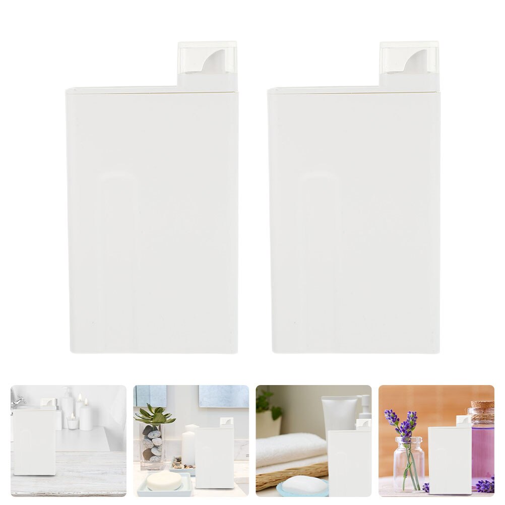 2Pcs Hervulbare Wasmiddel Flessen Lotion Sub Flessen Handig Sub Flessen: Default Title