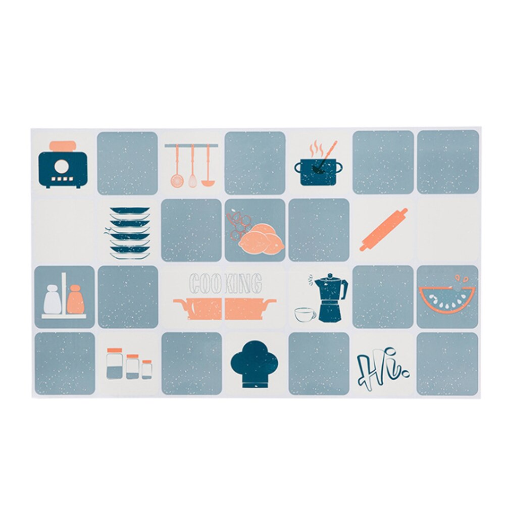 Kitchen Oil-proof Self Adhesive Wallpaper Wall Stickers Anti-fouling High-temperature Aluminum Foil Stickers1: A