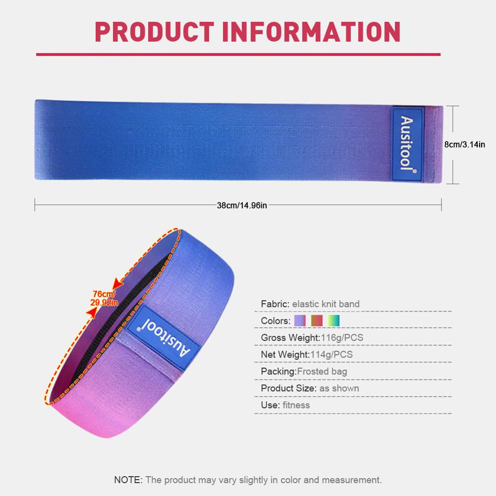 Resistance Bands for Men Women Booty Legs Exercise Resistance Loop Home Fitness Stretching Bands 3 colors