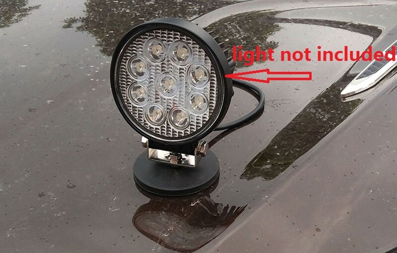 Kraftfuld neodym magnet skive gummi prissat  m6 m8 tråd kamera magneter dvr telefon holder base magnetiske beslag til led bar lys