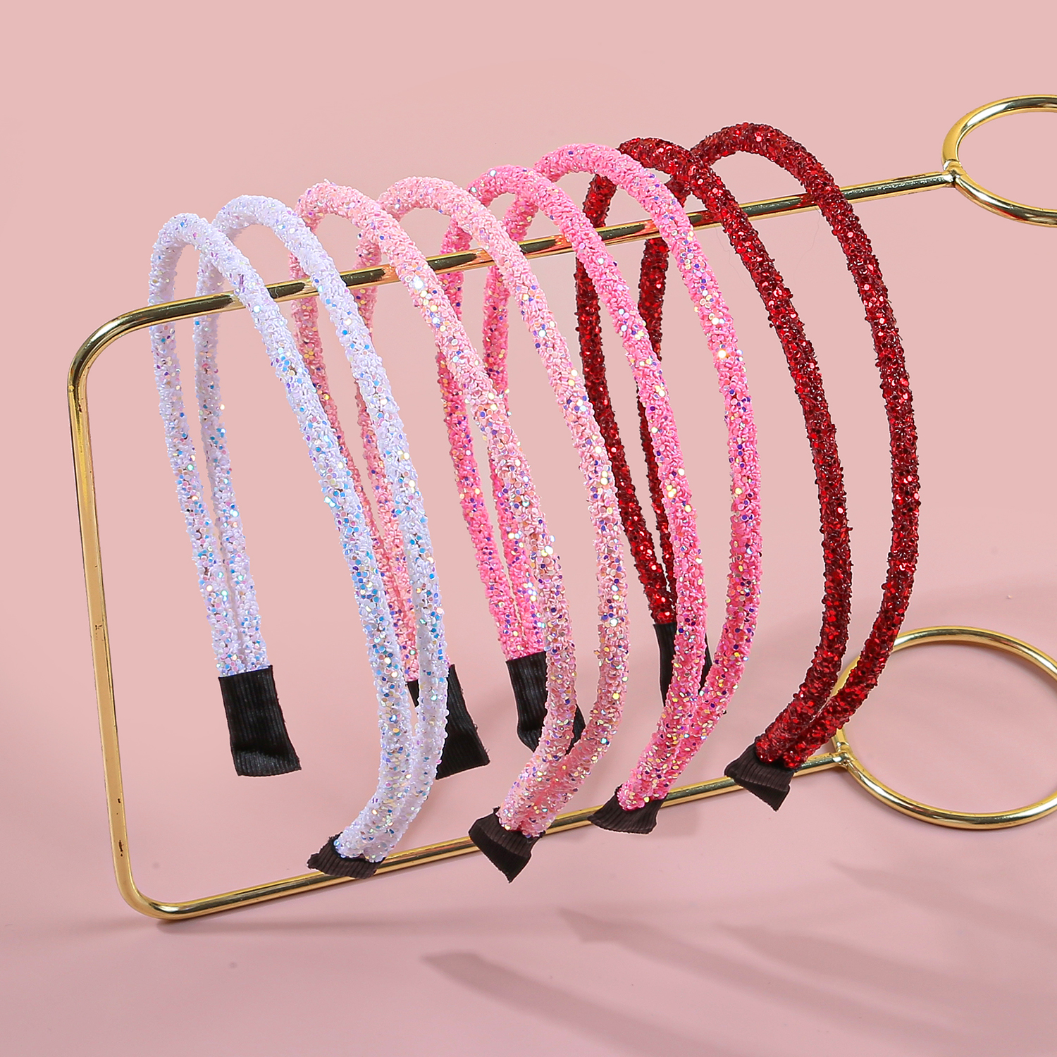 4 STKS Leuke Meisjes Hoofdbanden Sparkly Haarbanden Meisjes Crystal Glitter Dubbele Hoofdbanden Kids Kinderen Party Decoratie Hoofddeksels