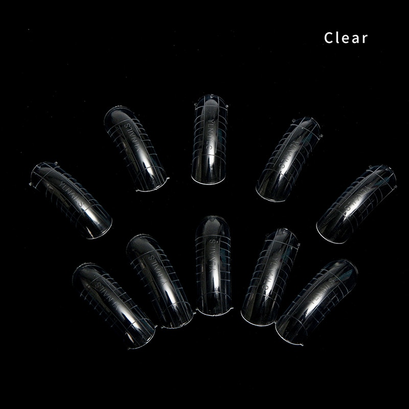 Shellhard 120 Stks/doos Professionele Clear Dual Systeem Nail Forms Vinger Extension 12 Maten Nail Forms Mold Model Valse Nail Tips