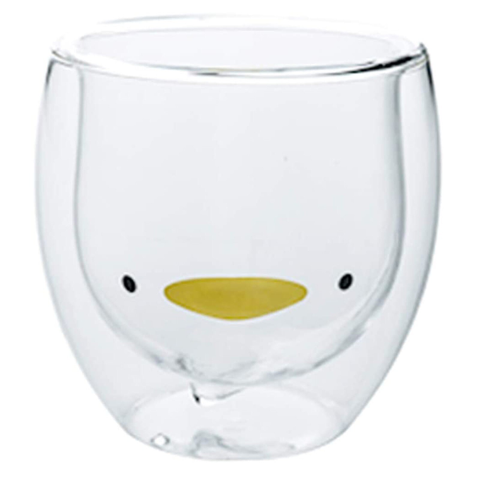 40# Lovely Glass Mugs Bear Cat Dog Animal Double-layer Tea Milk Coffee Cup With Round Mouth Prevent Scald Cartoon Glass