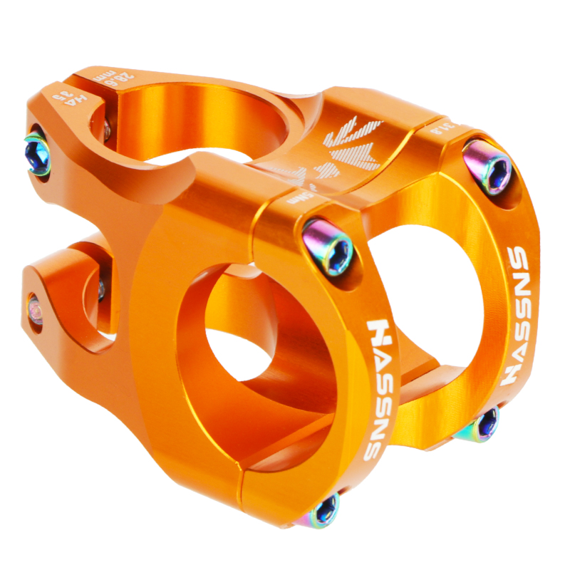 HASSNS Mtb Power Stem bicicleta de carretera puente de bicicleta de montaña potencia corta 35mm varilla manillar mesa ajustable vástago Riser 31 8 ciclismo: YELLOW
