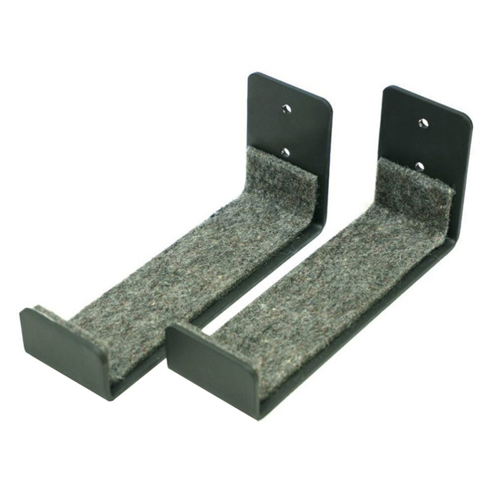 2pcs Metal Surfboard Wall Rack Display Rack Wall-mounted Surfboard Hanger with Foam Protector Surfboard Storage Supplies Black: Default Title