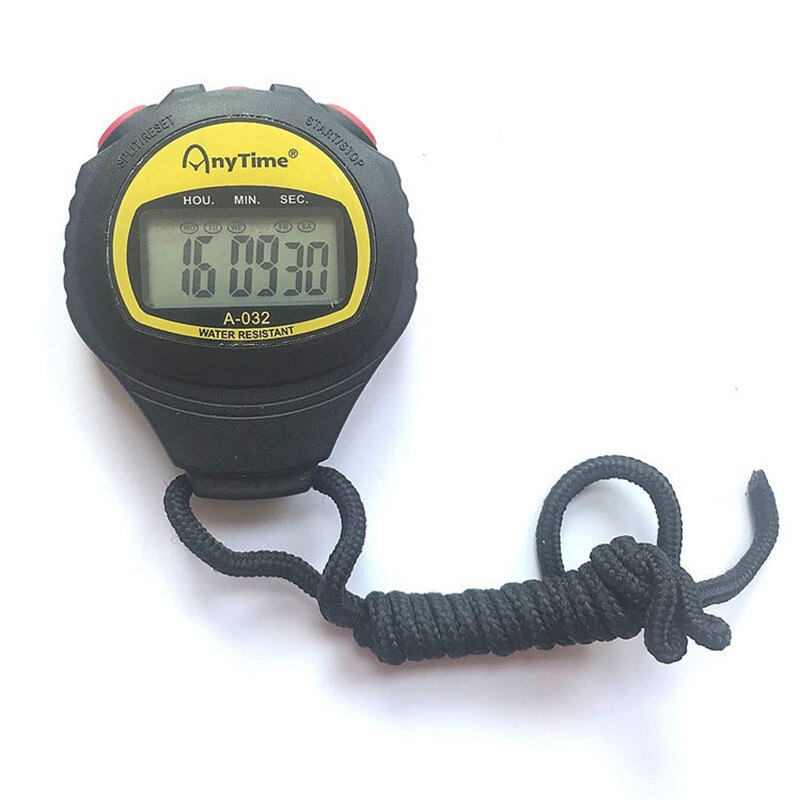 Multi-fonction numérique LCD chronomètre sportif électronique chronographe chronomètre minuterie compteur alarme sport montres en cours d'exécution minuterie