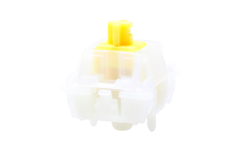 Gateron Milky Pro Switch 5pin RGB lineal táctil amarillo rojo interruptor para teclado mecánico Nylon prelubricado PA66 45g 50g POM SMD