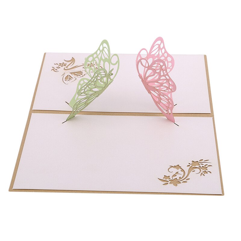 3D Pop UP Invitations Butterfly Card Paper Birthday Greeting Cards Tourist Postcard Save The Date Card: Default Title