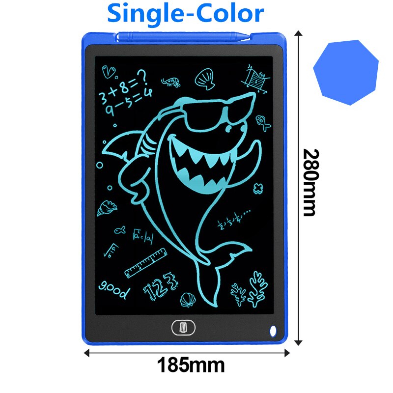12 inch Graphic tablet Lcd Drawing Tablet To Draw Digital Drawing Board Smart Writing Tablet Electronic Blackboard For Children: Blue Single Color