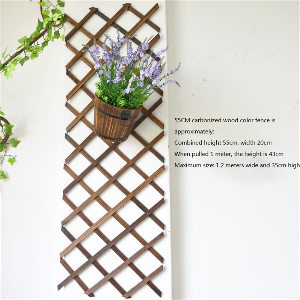 Extendable Instant Fence Outdoor Wooden Fence Garden Balcony Vine Frame Wedding Props Decoration