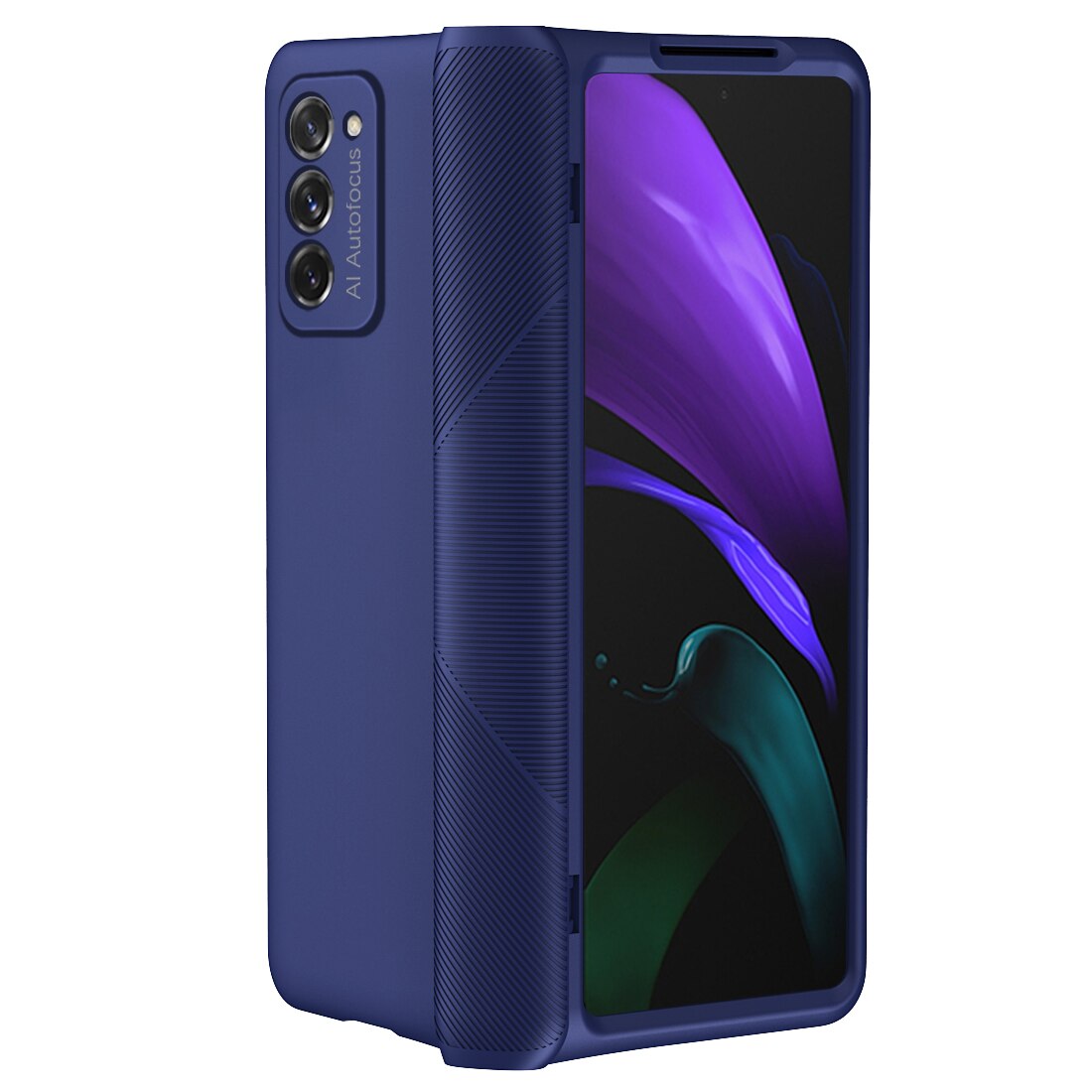 360 dobradiça proteção capa do telefone de corpo inteiro para samsung galaxy z fold 2 5g 2020 armadura protetora caso + frente vidro temperado flim