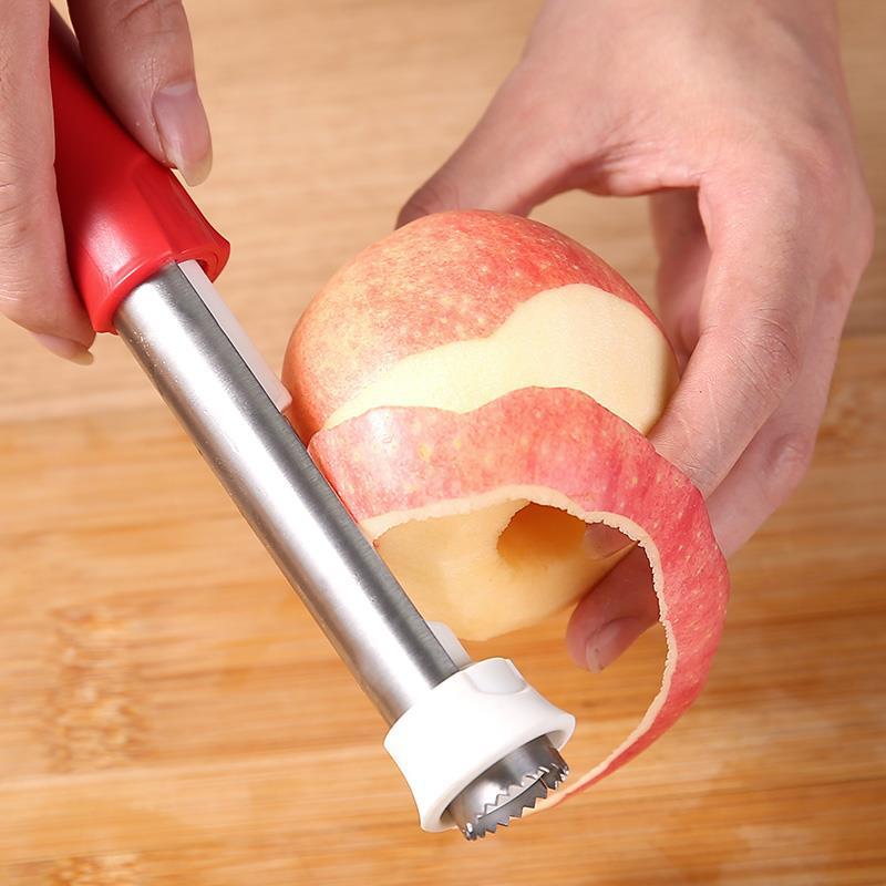 Stainless Steel Apple Corer Pear Fruit Coring Fruit Core Pumping Two-in-one Shrink Fruit Peeler Kitchen Accessories