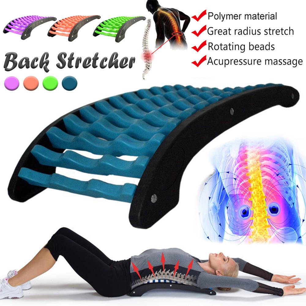 VamsLuna Back Massager Stretcher Spinal Orthosis Equipment Relax Stretcher For Lumbar Support Spine Pain Relief Chiropractic