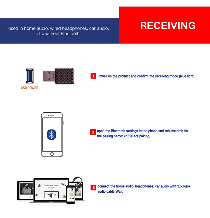 5.0 bluetooth sändare mottagare mini 3.5mm aux stereo trådlös bluetooth adapter för bil musik bluetooth sändare för tv